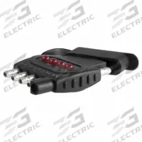 CURT Automotive Electrical Plug: 5-Way Flat (MPN 57505)