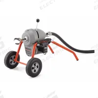 RIDGID Sectional Drain Cleaning Machine: Corded, K-1500SP, 4 in Max. Pipe Dia., 10 Sections