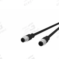 Sensor Cable: M12 Female Straight X M12 Female Straight, 4 Pins, Black, PUR, 5 m Cable Lg (MPN 142MCA11050). Key specifications — Cable Jacket Color: Black; End 1 Gender: Female; End 1 Mounting Orientation: Straight; End 2 Gender: Female; End 2 Mounting Orientation: Straight; End 2 Connection Type: M12; IP Rating: IPX7; Brand: METZ CONNECT.