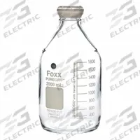 APPROVED VENDOR Narrow Mouth Round Glass Bottles - Safety Coated: 2 L, GL45, Colorless, 4 Bottles (MPN 48R-9401-FLS). Key specifications — Brand: APPROVED VENDOR; Graduated: Yes; Body Color: Colorless; Screw Closure Size: GL45.