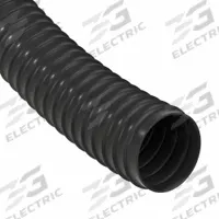 Liquid-Tight Flex Plastic Conduit: 1/2 in Trade Size, Black, 100 ft Nominal Lg, B (MPN B2050). Key specifications — Conduit Color: Black; Brand: HUBBELL WIRING DEVICE-KELLEMS; Series: B.