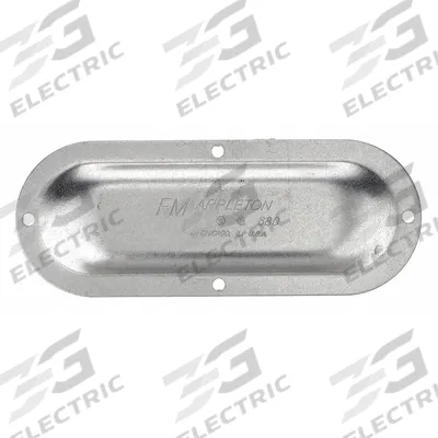 APPLETON ELECTRIC Covers for Conduit Access Fitting: Steel, FM8, 1/2 in Trade Size - Covers for Conduit Access Fittings