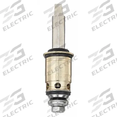 CHICAGO FAUCETS Cartridge: Use with Hot/Cold Water, Brass, Brass, 1 in Overall Lg - Compression Faucet Cartridges