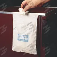Waste Bag: HDPE, Disposal Bag, 10 mil Thick, White, 16 in Overall Ht, 12 in Overall Wd, 50 PK (MPN F13174-1012). Key specifications — Brand: SP SCIENCEWARE; Closure Type: Adhesive; Product Type: Waste Bag; Manufacturer Part Number: F13174-1012; Color: White; Display Sell UOM: PK; Legend: Disposal Bag.