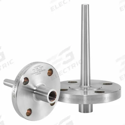 ASHCROFT Flanged Thermowell: Stainless Steel, For 15 in Stem Lg - Flanged Thermowells