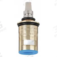 CHICAGO FAUCETS Cartridge: Use with Hot/Cold Water, Brass, Ceramic Disc, (12) Cartridges, 12 PK (MPN 1-099XKBL12JKABNF). Key specifications — For Water Temperature: Hot/Cold; Compatible Brand: Chicago Faucets; Product Type: Cartridge; Includes: (12) Cartridges; Material: Brass.