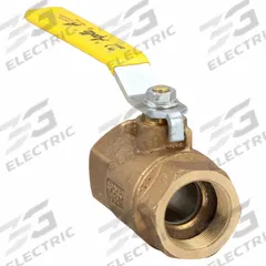 APOLLO Manual Two-Way Ball Valve: 1 1/2 in, Bronze, Straight, FNPT x FNPT, Std Port, Two-Piece, PTFE (MPN 70-107-41). Key specifications — Brand: APOLLO; Handle: Lever.