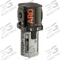 ARO Compressed Air Filter: Particulate, 1/4 in NPT, 5 micron, 73 cfm, 150 psi Max Op Pressure, 1500 (MPN F35221-400). Key specifications — attr110055: 1500; attr110008: ARO.