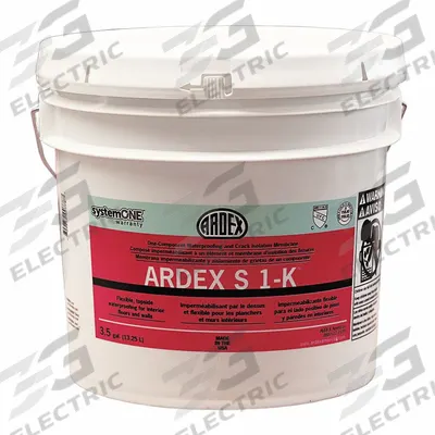 ARDEX Mortar: 4 gal Container Size, Pail, K - Waterproofing Membranes for Stone & Tile Installation