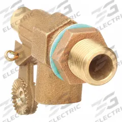 WATTS Float Valve: For Water Media, Straight Valve Body, Bulkhead, Bronze, 1/2 in Pipe Size, Flange (MPN HD-500-12). Key specifications — Mounting: Bulkhead; Arm Adjustability: Adjustable; Connection Gender - Side 1: Male; Connection Gender - Side 2: Male; Brand: WATTS; Connection Type - Side 1: Flange; Connection Type - Side 2: Flange; Flow Rate: 20 gpm @ 50 psi.