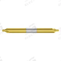 APPROVED VENDOR Center Drill: Plain Type, #3, 60°, 4 in Overall Lg, TiN Coated Carbide (MPN 300-005503). Key specifications — Brand: APPROVED VENDOR; End Type: Double End.