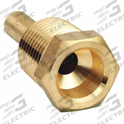 WINTERS Threaded Thermowell: Brass, For 9/32 in Stem Lg, 1 39/64 in Insertion Lg - Stepped-Shank Threaded Thermowells