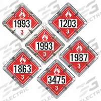 JJ KELLER DOT Container Placard: Various DOT Classes, 13 3/4 in x 13 3/4 in, 13 3/4 in Label Ht (MPN 13066). Key specifications — Brand: JJ KELLER; Message: Various DOT Classes.
