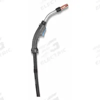 BERNARD MIG Gun: BTB-O Series, 400 A, 0.045 in, 15 ft, Miller-Compatible (MPN Q4015TE5EMC). Key specifications — For Rear Connection Type: Miller-Compatible; Contact Tip Series: Quik Tip; MIG Gun Model: Q4015TE5EMC; For Gas Type: Mixed Gas.