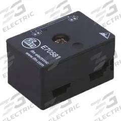 IFM Flat Cable Splitter: AS-i Flat Cable to AS-i Flat Cable, Y-Style, Industrial Applications, IP67 (MPN E70581). Key specifications — Connector Style: Y-Style; IP Rating: IP67; Convert From: AS-i Flat Cable; Convert To: AS-i Flat Cable; Brand: IFM.
