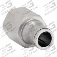 LEGRIS Push-Fit Adapter Fitting: 3/8 mm Pipe x 10 mm OD Size, BSPP x Push-to-Connect, Brass, Silver (MPN 3614 10 17). Key specifications — Brand: LEGRIS.