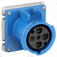 HUBBELL Pin and Sleeve Receptacle: Blue, 250V AC, Three Phase, 60 A, 3 Pole, 4 Wire, IEC Grounding (MPN A460R9). Key specifications — Brand: HUBBELL.
