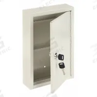 Key Control Cabinet: 30 Key Capacity, Single Key Lock, Steel, Beige, 12 in Ht, 8 in Wd, 2 1/2 in Dp (MPN 2NET1). Key specifications — Brand: APPROVED VENDOR; Finish: Enamel; Includes Key Tags: Includes Key Tags; Includes Mounting Hardware: Mounting Hardware Included; Color: Beige; Mounting Location: Wall; Material: Steel.