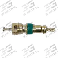 TRU-FLATE Hydraulic Accumulator Valve Core: Core Valve, 180° Valve Stem Angle, Straight, Chrome (MPN 38-830-100). Key specifications — Thread Size: 0.206-36; Valve Shape: Straight; Color: Chrome; Product Type: Core Valve; Standards: TR C-1; Material: Brass; Brand: TRU-FLATE.