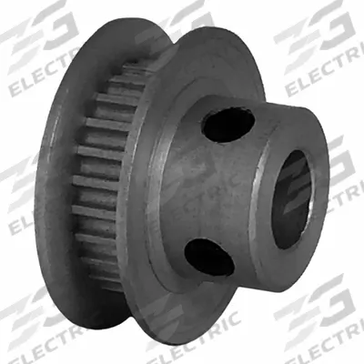 Dayton Timing Pulley: Modified Curvilinear, Fixed, For GT Timing Belt Section - GT Section Fixed-Bore Timing Pulleys with Hub