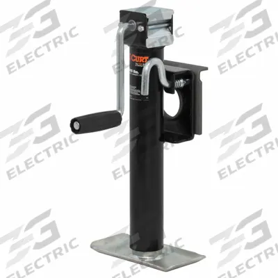 CURT Trailer Jack: Bracket-Mount Swivel Jack, 2,000 lb Static Load Capacity - Trailer Jacks without Wheels
