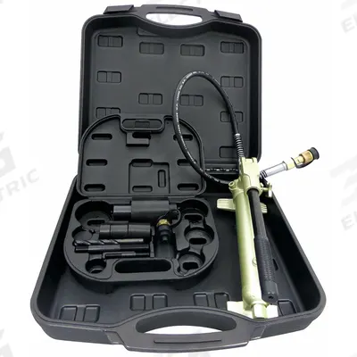 WESTWARD Hydraulic Punch Driver Set: (3) Adaptors, (2) Power Screws, Drill Bit - Westward Knockout Punch Tool Kits