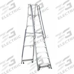 LOUISVILLE LADDER Platform Stepladder: 10 ft Ladder Size, Aluminum, 300 lb Load Capacity, 82 lb Wt (MPN AP5010). Key specifications — Brand: LOUISVILLE LADDER; Included Features: Casters.