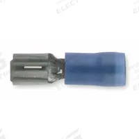 STA-KON Wire Disconnect: Female Socket, Blue, Nylon, Partial Coverage, 16 AWG – 14 AWG Wire Size (MPN RBD14-182). Key specifications — attr1307035: STA-KON; attr1307036: RBD14-182.