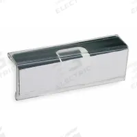 STANLEY VIDMAR Label Holder: 2 5/8 in x 3/4 in, Clear, Slide-In, 1 Label Holders, Snap-On, Plastic (MPN LH04). Key specifications — Color: Clear; Label Attachment Type: Slide-In; Finish: Unfinished; Mounting Type: Snap-On; Material: Plastic; Brand: STANLEY VIDMAR.