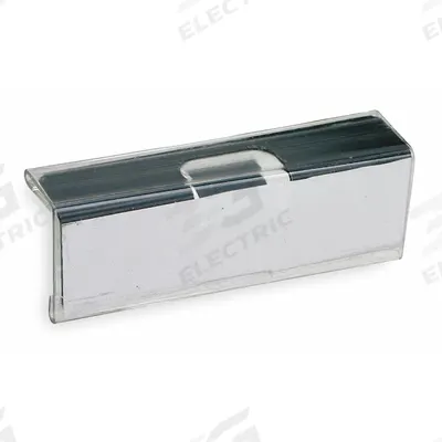 STANLEY VIDMAR Label Holder: 2 5/8 in x 3/4 in, Clear, Slide-In, 1 Label Holders, Snap-On - Snap-On Label Holders