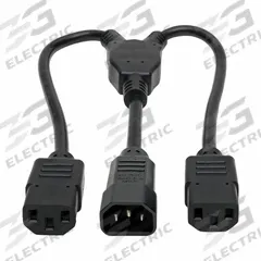 EATON TRIPP LITE Power Cord: 1 1/2 ft Cord Lg, Non-NEMA, 10 A Max Current, SJT (MPN P004-18N-2C13). Key specifications — Connection Type: Non-NEMA; Brand: EATON TRIPP LITE; Trade Designation: SJT; Product Type: Power Cord Splitter.