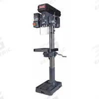DAKE CORPORATION Floor Drill Press: Belt Drive, Variable Speed, 68 RPM – 1,380 RPM, 18 in Swing (MPN 977700-1V). Key specifications — attr22849: 68 to 1,380 RPM; attr22858: 120V AC; attr73523: Tapping; attr22856: Belt; attr73570: Single-Phase; attr22850: 9 in; attr22846: 1-1/2 hp; attr22840: 20 A.