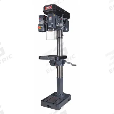 DAKE Floor Drill Press: Belt Drive, Variable Speed, 68 RPM – 1,380 RPM - Floor Stand Drill Presses with Power Downfeed