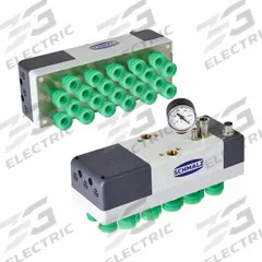 SCHMALZ Large Area Vacuum Gripping System: FQE Xc, 22 Suction Cells, 3 Ejectors, 220 mm Overall Lg (MPN 10.01.44.00373). Key specifications — attr1015376: 10.01.44.00373; attr1015378: Normally Open.