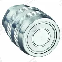 PARKER Hydraulic Quick Connect Hose Coupling: 3/8 in Coupling Size, Steel, Fluorocarbon, Female NPTF (MPN 71-3C6-6FV). Key specifications — Seal Material: Fluorocarbon; Body Material: Steel; Brand: PARKER.