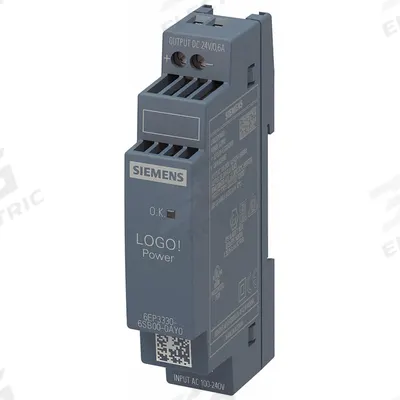 Siemens Stabilized Power Supply: DIN Rail, 14.4 W Output Power - Rated - DIN Rail Mount DC Power Supplies