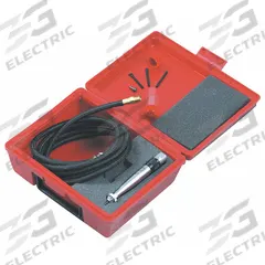 CHICAGO PNEUMATIC Engraving Pen Kit: 1/4 in NPT Inlet, 0.3 cfm, 13,500 stroke/min, 5 Tips Included (MPN CP9361-1). Key specifications — attr652683: CHICAGO PNEUMATIC; attr652675: CP9361-1; attr652695: Engraving Pen Kit; attr663433: Glass.