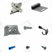 HADRIAN Inswing Door Kit: Stainless Steel, Stainless Steel (MPN 621065-900). Key specifications — Compatible Partition Material: Plastic; Finish: Stainless Steel; Component Type: In Swing Door Kit; Brand: HADRIAN.
