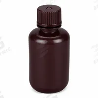 GLOBE SCIENTIFIC Storage Bottle: HDPE, 2.02 fl oz, 60 mL, Amber, 20 mm Screw Closure Size, Unlined (MPN 7560060AMBKS). Key specifications — Body Color: Amber; Closure Attached: Packaged Separately; Brand: GLOBE SCIENTIFIC; Pre-Cleaned: None; Closure Included: Yes.