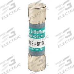 LITTELFUSE Fuse: FLM Series, Midget, Time-Delay, 2.8 A, 250 V AC, 13/32 in x 1 1/2 in (MPN FLM02.8). Key specifications — Series: FLM; Brand: LITTELFUSE.