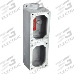 APPLETON ELECTRIC Mounting Body: 2 Gangs, Iron, 1/2 in Hub Size, Dead End, 12 1/16 in Overall Ht (MPN EDS177). Key specifications — Brand: APPLETON ELECTRIC; Hub Type: Dead End.