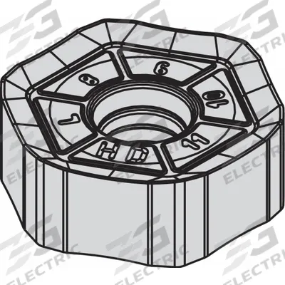 WIDIA Hexagon Milling Insert: HNPJ53511ANSNHD, HNPJ090543ANSNHD (MPN 6180294) - Machining