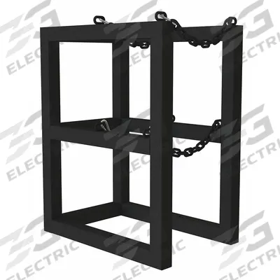 DURHAM MFG Gas Cylinder Rack: Vertical, 16 in x 24 in x 30 in - Vertical Gas Cylinder Racks