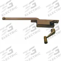 PRIME-LINE Window Operator: Crank, Handle Included, Left-Hand, Frame, Brown, 4 3/4 in Base Lg (MPN H 3522). Key specifications — Brand: PRIME-LINE; For Use With: Casement Windows; Finish: Bronze Coated; Color: Brown; Handing Orientation: Left-Hand; Handle Type: Crank; Mounting Location: Frame; Product Type: Window Operator.