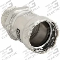 VIEGA MEGAPRESS Crimp Adapter Fitting: 1 1/2 in Pipe x 1 1/2 in Pipe Size, Press-fit x MNPT, FKM (MPN 95250). Key specifications — Brand: VIEGA MEGAPRESS.