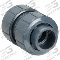 ASAHI Ball Check Valve: Ball, Inline Valve Body, PVC, 1 1/2 in Pipe Size, True Union Socket, Std (MPN 1213015). Key specifications — Brand: ASAHI.