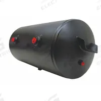 VELVAC Air Tank: 12.33 gal Tank Capacity, 125 psi Max Op Pressure, Horizontal, 31.5 in Overall Lg (MPN 035109). Key specifications — attr51589: SAE J10; attr51576: VELVAC.