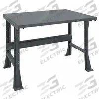 TENNSCO Workbench: Fixed Ht, Steel, 48 in x 36 in, 4,000 lb Overall Load Capacity, Gray (MPN WB-1-3648S). Key specifications — Brand: TENNSCO.