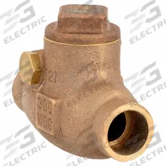 MILWAUKEE VALVE Low Lead Swing Check Valve: Swing, Inline Valve Body, 1/2 in Pipe Size, Bronze, Std (MPN UP1509-1/2). Key specifications — Brand: MILWAUKEE VALVE.