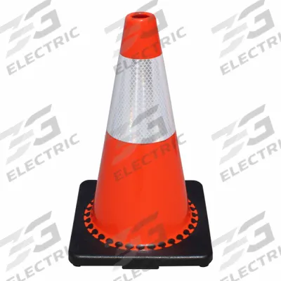 TRAFFIX DEVICES/VIZCON Traffic Cone: MUTCD/NCHRP-350, 18 in Cone Ht, Orange, High-Intensity Prismatic - Traffic Cones for Roadway Use